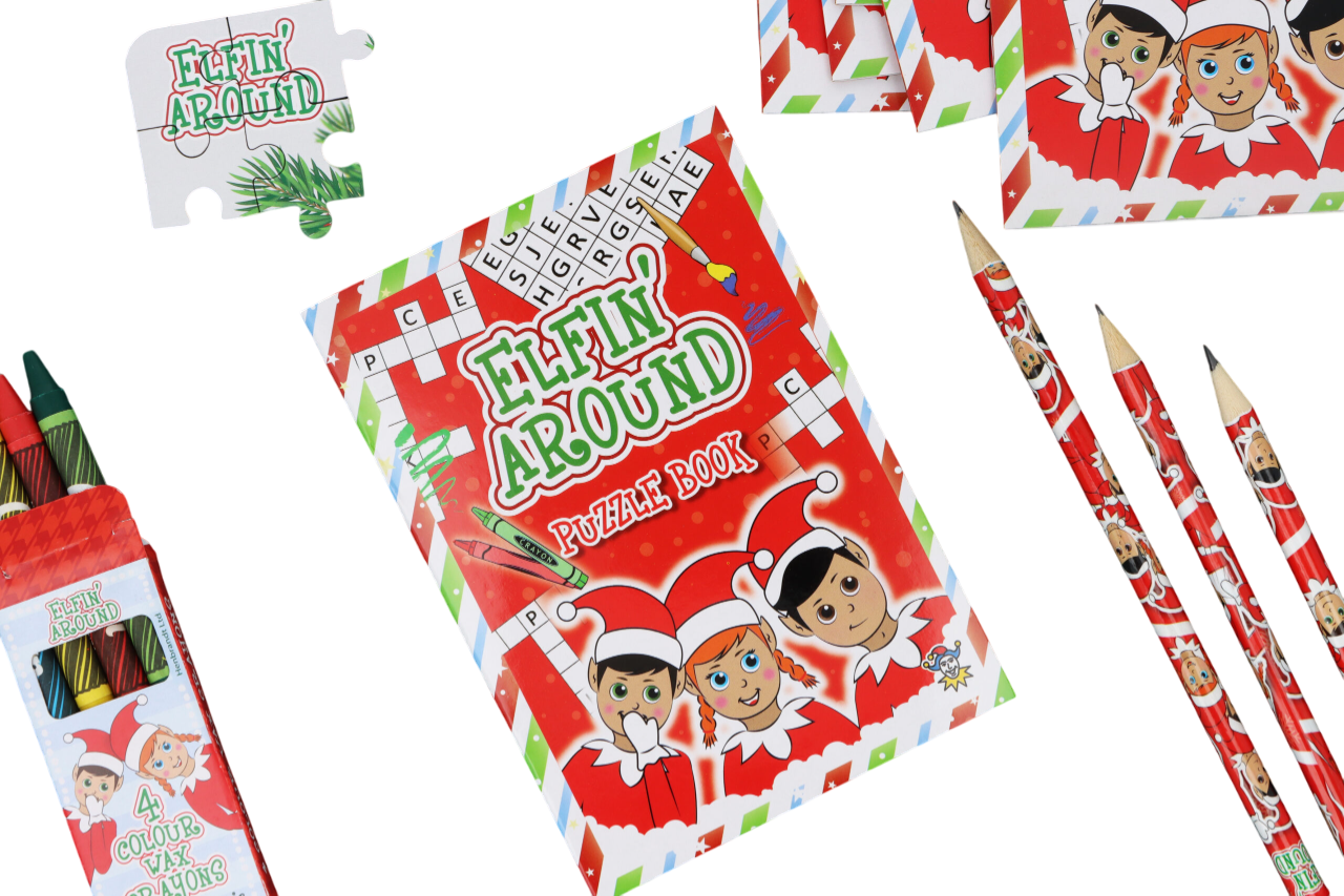 Mini Christmas Elfin Around Puzzle Book