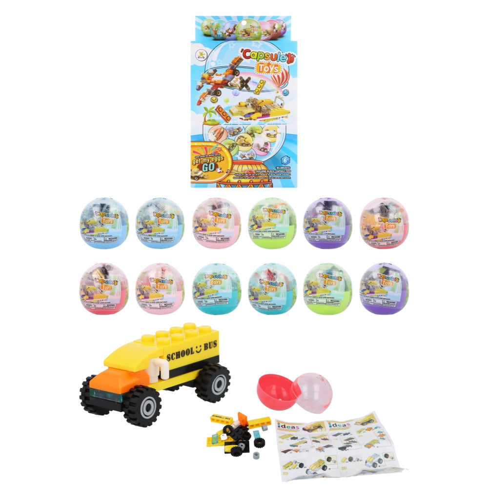 Vehicle lego Blocks Kit in Capsule (6.5cm)