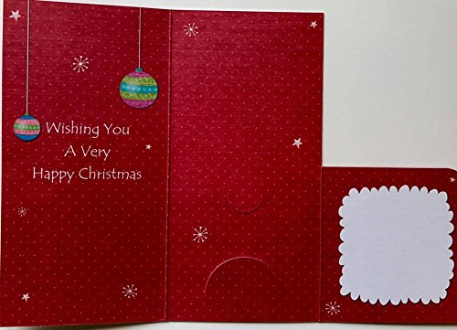 GRANDAUGHTER - CHRISTMAS XMAS MONEY GIFT PRESENT WALLET GREETING CARD - GIRL 