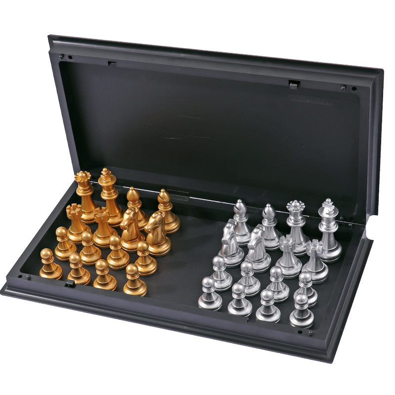 Folding and Magnetic Checker Chess Board game