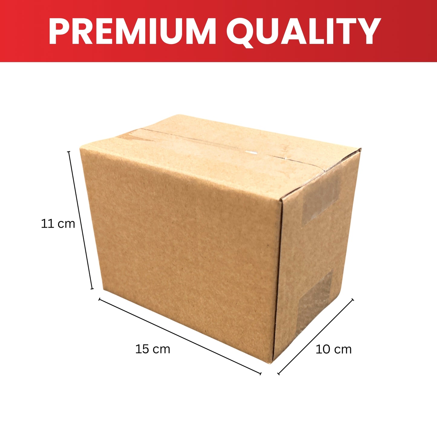 Cardboard Packing Box 15x10x11cm — 3mm Corrugated Flute {DNL}