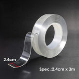 Transparent Multi-functional Strong Adhesive Nano Tape 2.4cm x 3m