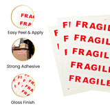 Pack of 35 Fragile Self Adhesive Labels by Janrax