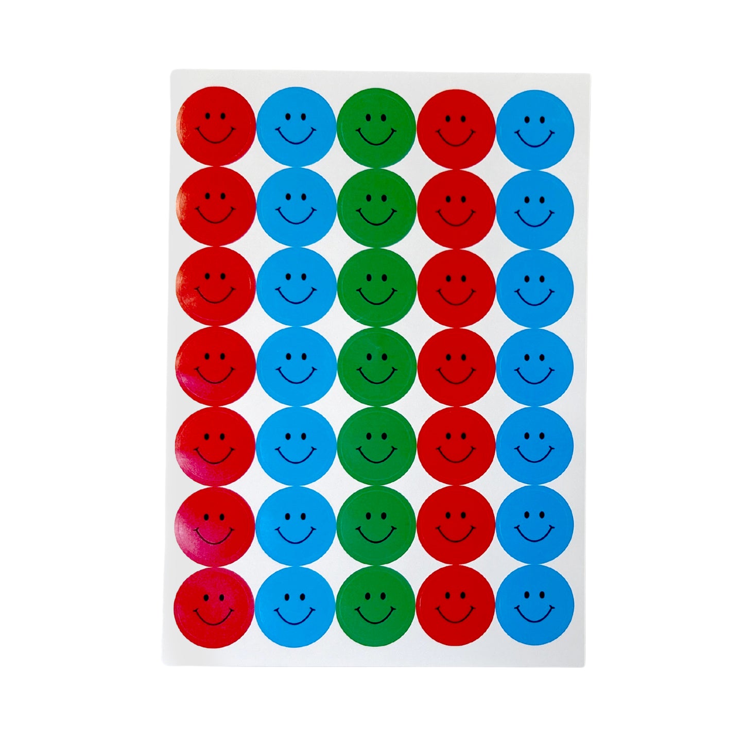 Pack of 420 Assorted Smile Faces 24mm Self-Adhesive Labels