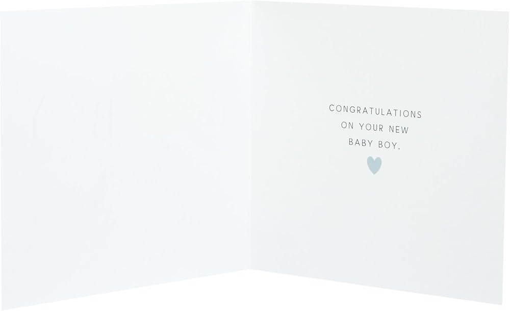 New Baby Boy Congratulations Card Balloons Design 