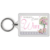 World's Best Wife Celebrity Style Keyring