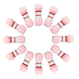 Pack of 5 Pastel Pink Acrylic Yarn Rolls – 10g each, 4 Strand 8 Ply Knitting Wool