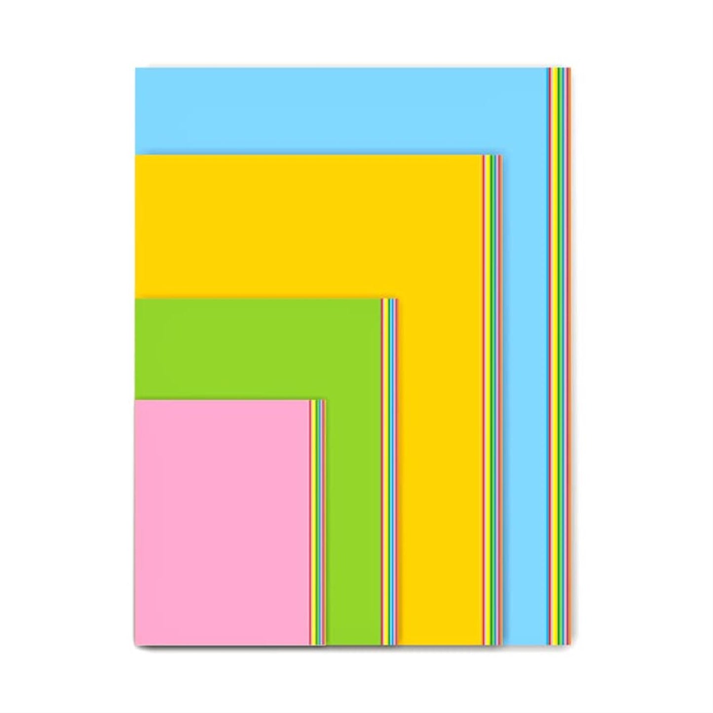 Pack of 20 A2 Bristol Board Light Blue Colored Craft Papers 230gsm