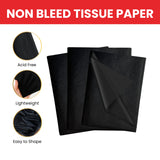 Pack of 30 Black Acid Free 50 x 70cm Tissue Paper Sheets