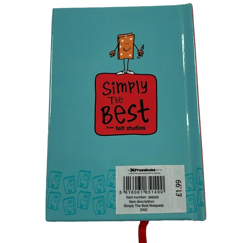 Simply The Best Dad A7 Notebook Father's Day Birthday Christmas Act {DC}