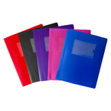 A5 Red Flexible Cover 20 Pocket Display Book