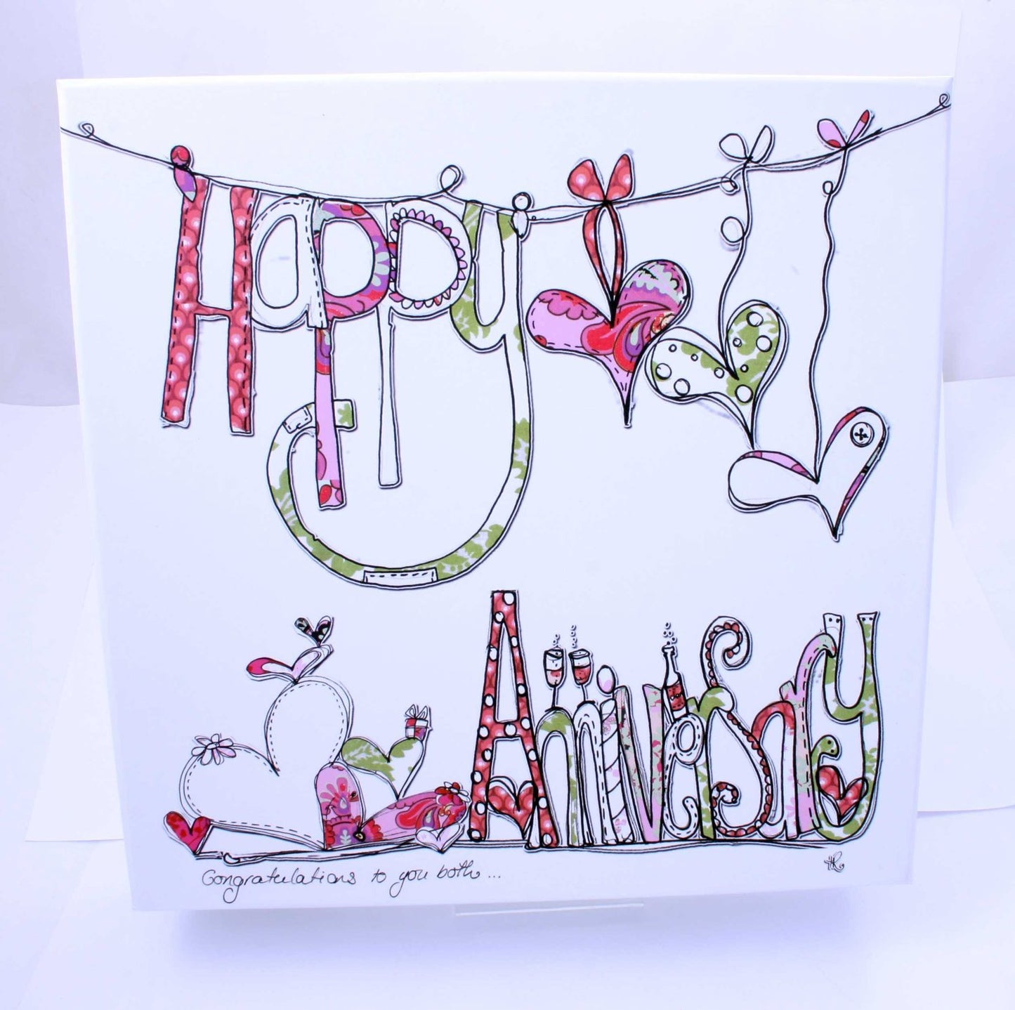 Tracey Russell Happy Anniversary Personalisable Plate & Pen Gift Set