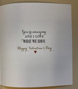 For The One I Love Classic Black And Gold Valentine's Day Card