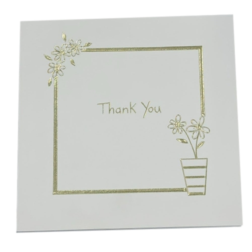 Flower Pot Design Thank You Cards Pack of 5