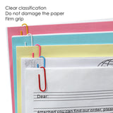 Pack of 100 Assorted Coloured Paper Clips 33mm