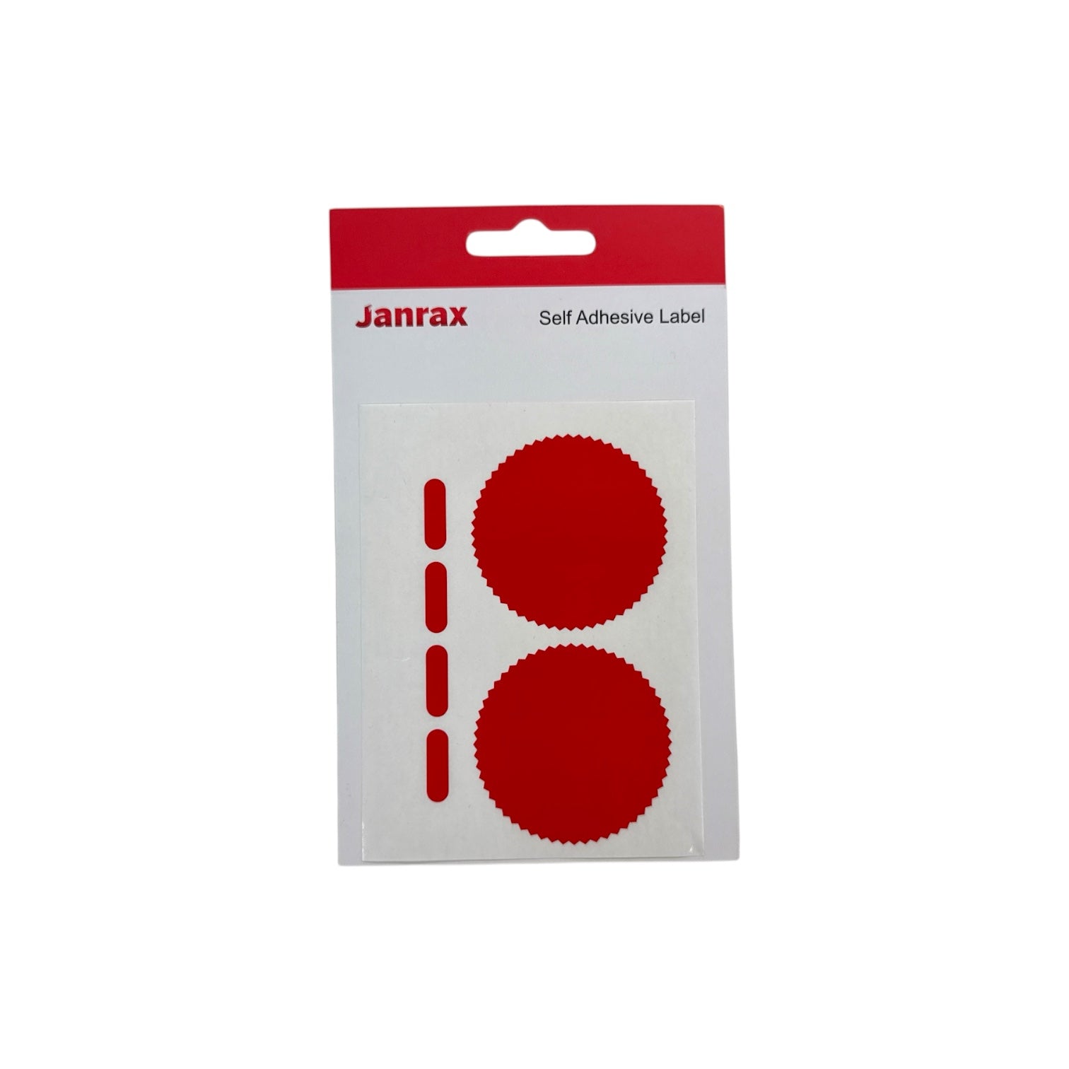 Pack of 6 Red Company Seal Labels 50mm