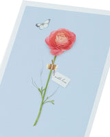 Pretty Rose Flower Design Birthday Card