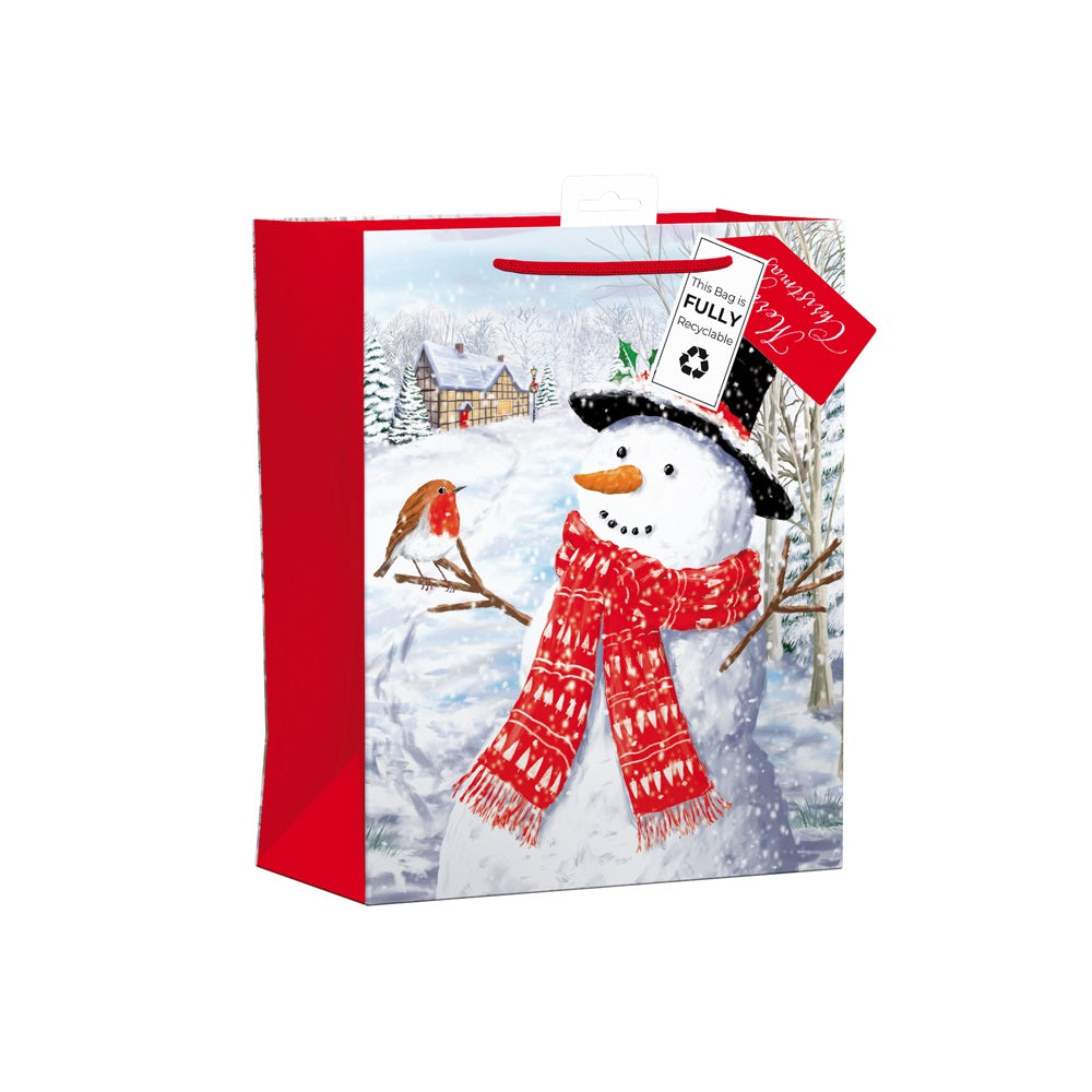Enchanted Forest Medium Christmas Gift Bag