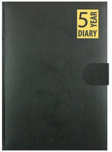 Single A5 Undated 5 Year Day A Page Index Fabric Diary