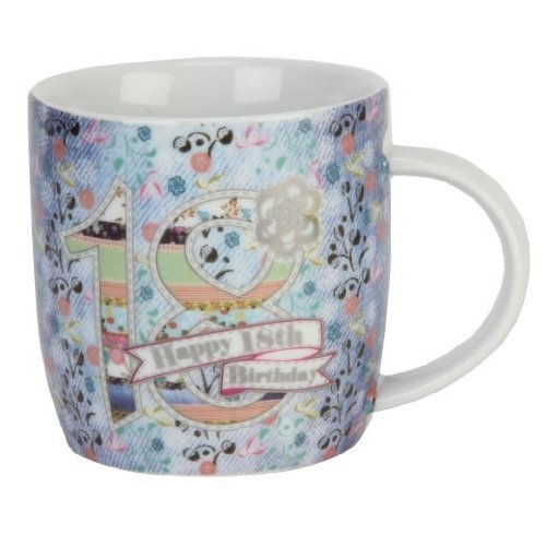 Laura Darrington Patchwork Collection 18th Birthday Mug (LD15318)