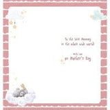Bear Lying On Cloud With Teddy Bear From The Bump Mother's Day Card 