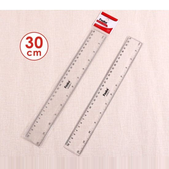 30cm Clear Ruler by Foska