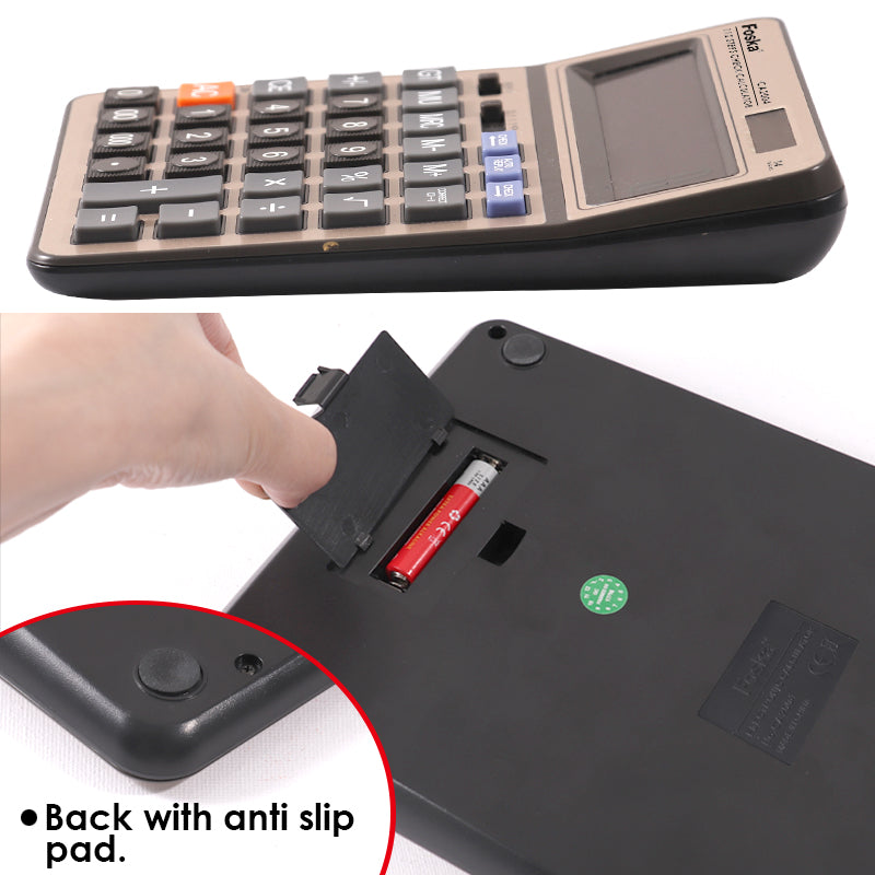 Foska Two Way Power 14 Digit Calculator