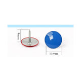 Pack of 100 Assorted Colour Thumb Tacks - Push Pins 11mm