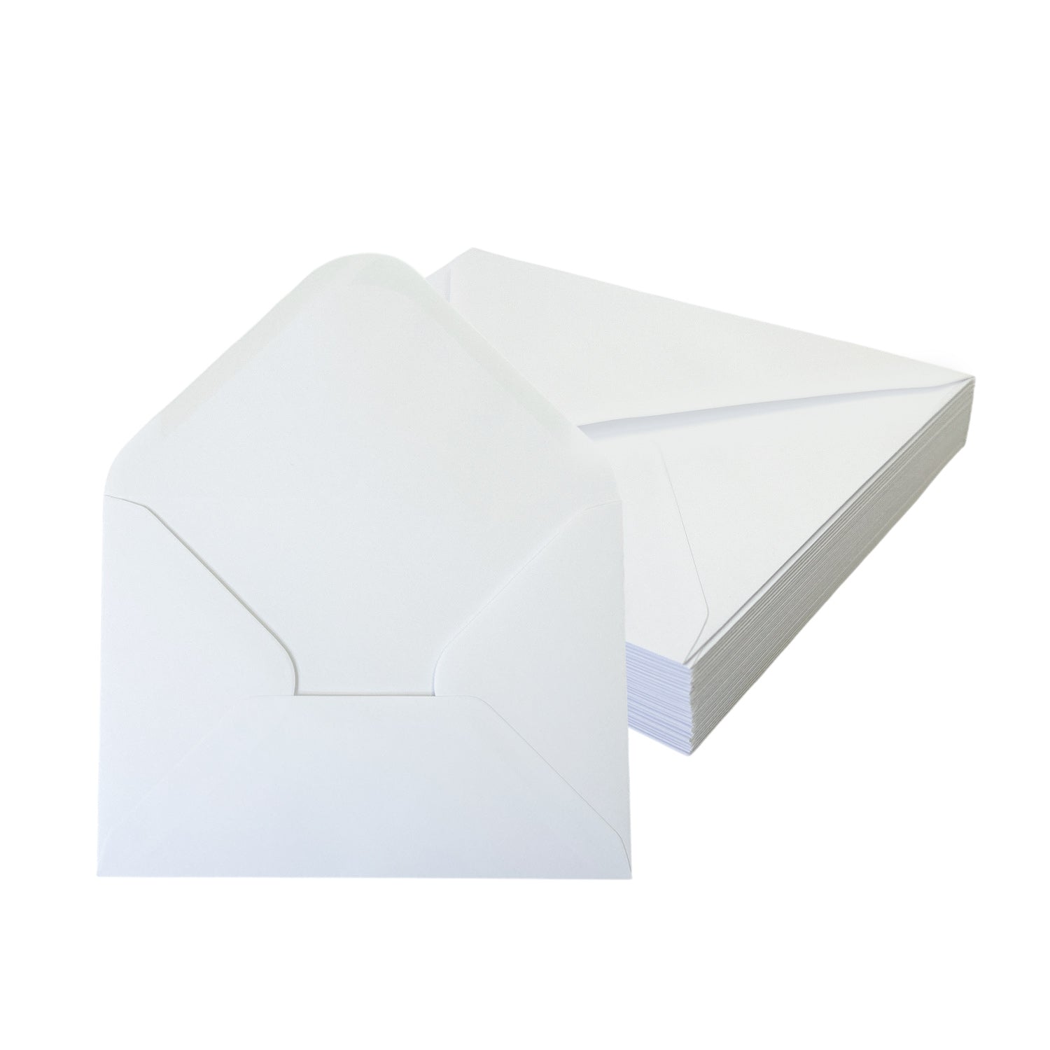 Pack of 50 White 100gsm 125x175mm Gummed Envelopes