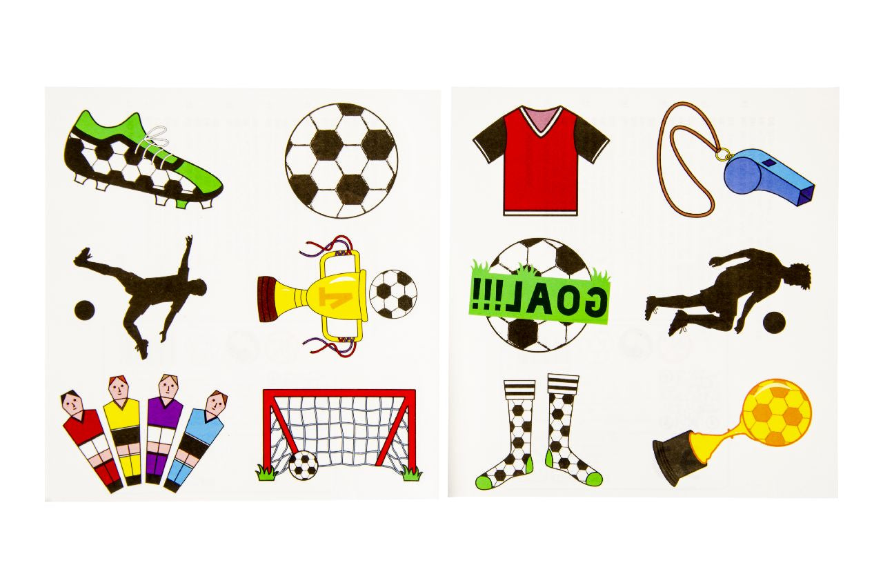 6 Pieces Football Tattoos