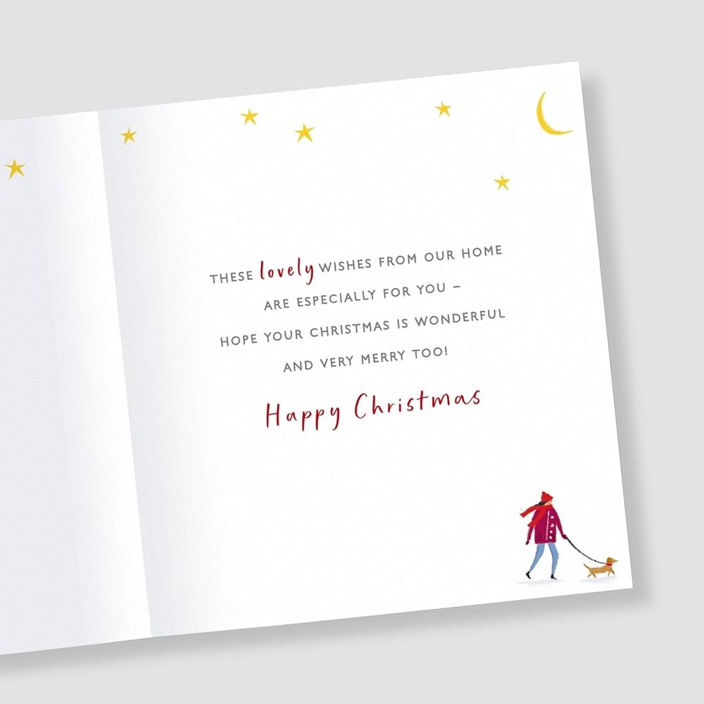 Festive Design From Our House To Yours Christmas Card