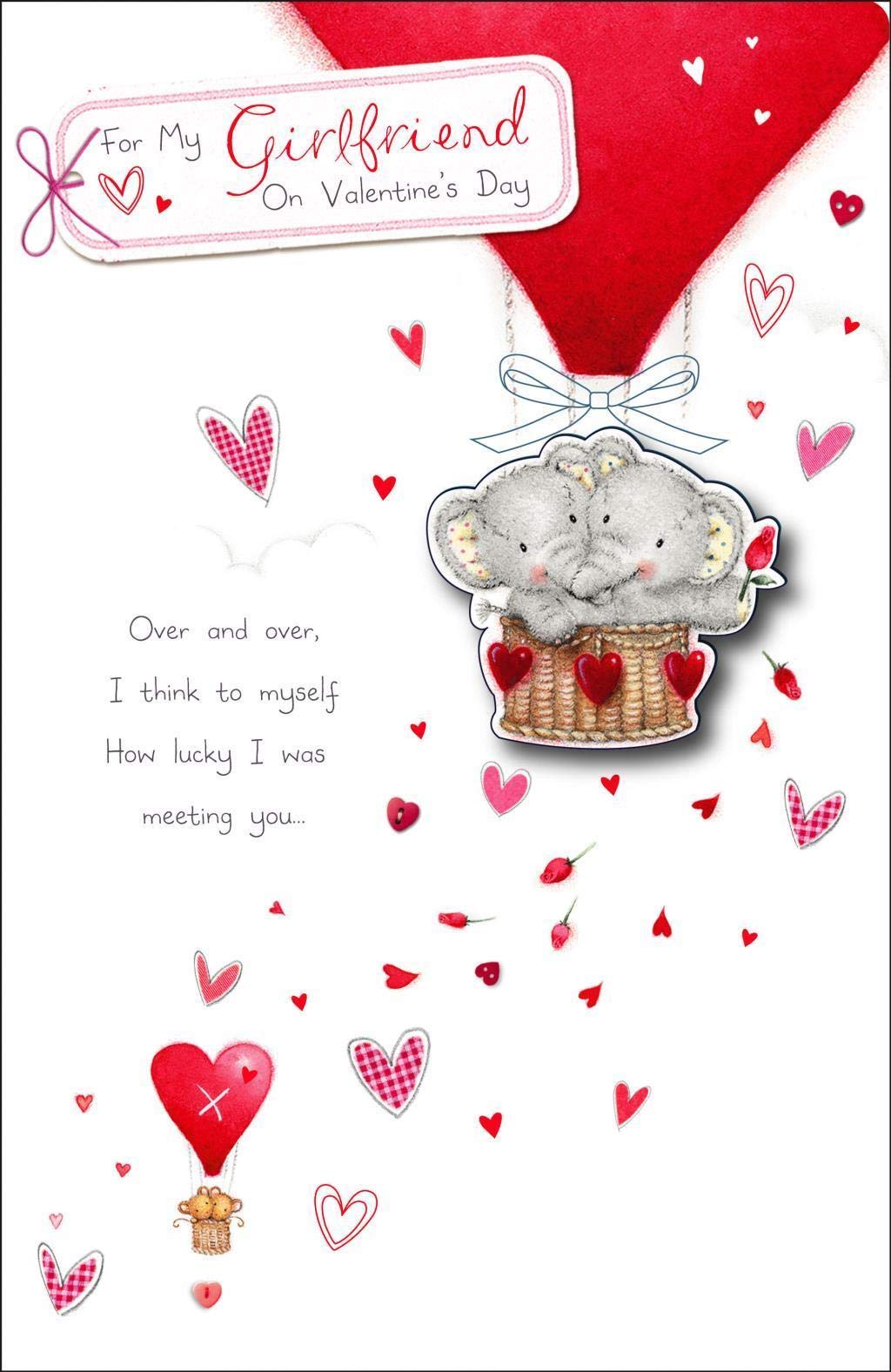 Luxury Girlfriend Valentine's Day Card 