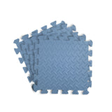 Pack of 4 30x30cm Blue Grey Coloured 1cm Thick EVA Foam Mats