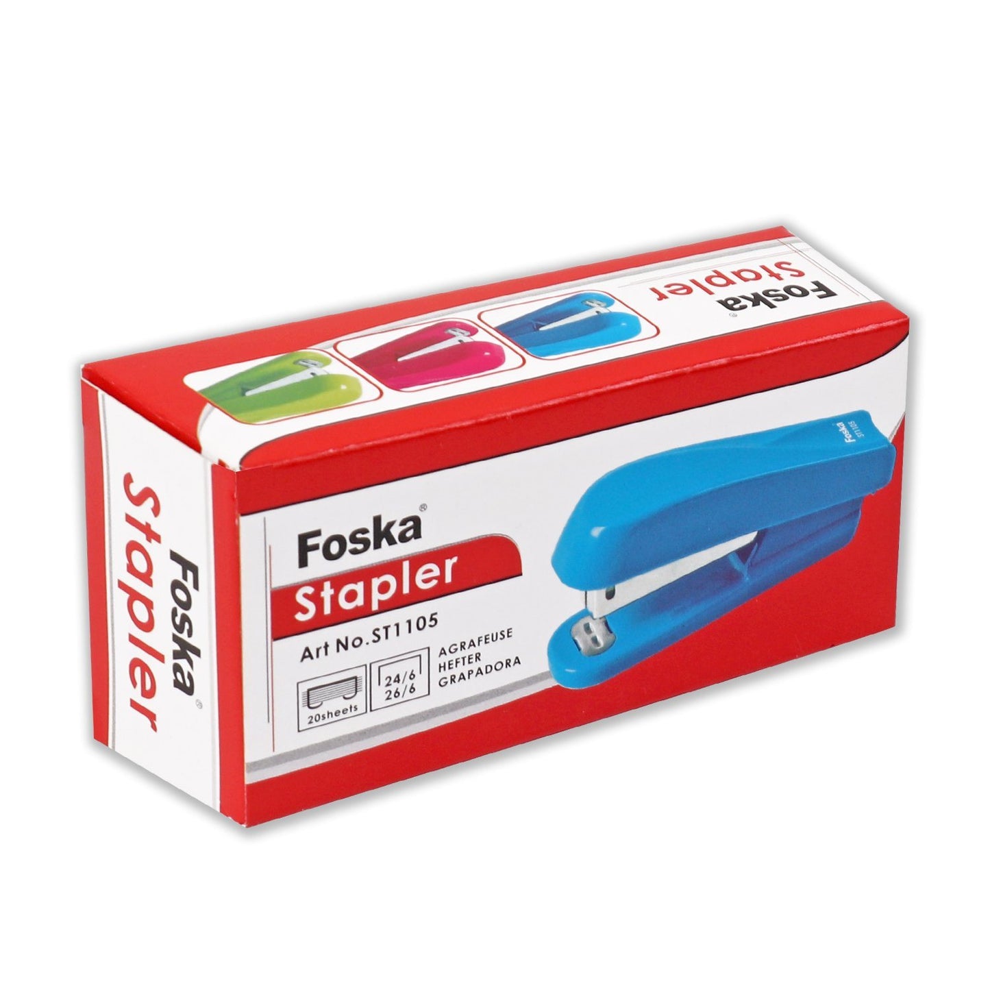Pink 20 Sheet Small Stapler