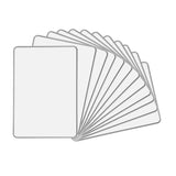 A4 Double Sided Magnetic Erasable MDF Plain Whiteboard With Grey Border