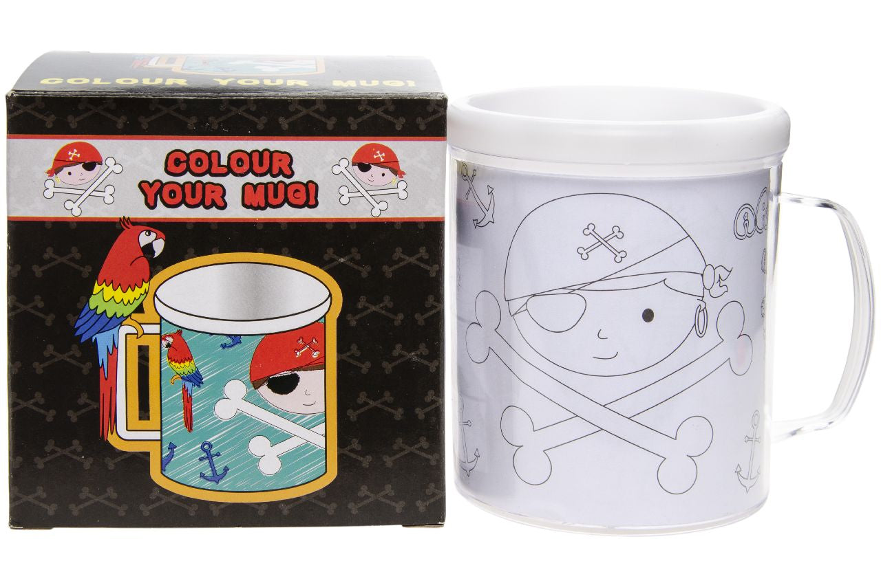 Pirate Theme Color Your Own Mug