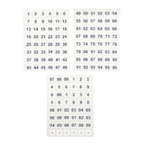 Pack of 144 Black on White 00-99 Number 12x12mm Self Adhesive Labels