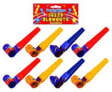 Pack of 8 Party Time Jazzy Design Blowout 4cm (Assorted colours) {DC}