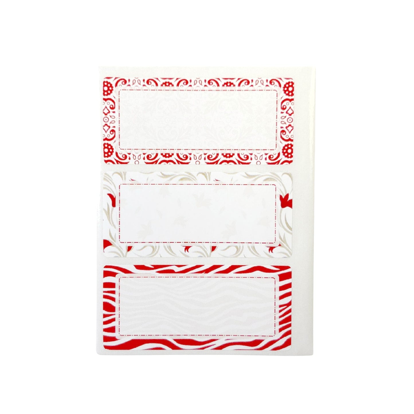 Pack of 12 Jam Jar Labels 34x75mm