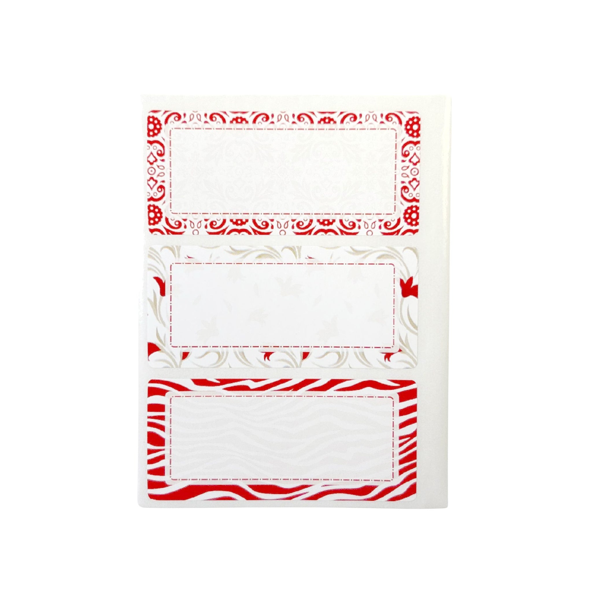 Pack of 12 Jam Jar Labels 34x75mm