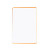 A4 Double Sided Magnetic Erasable MDF Plain Whiteboard With Orange Border