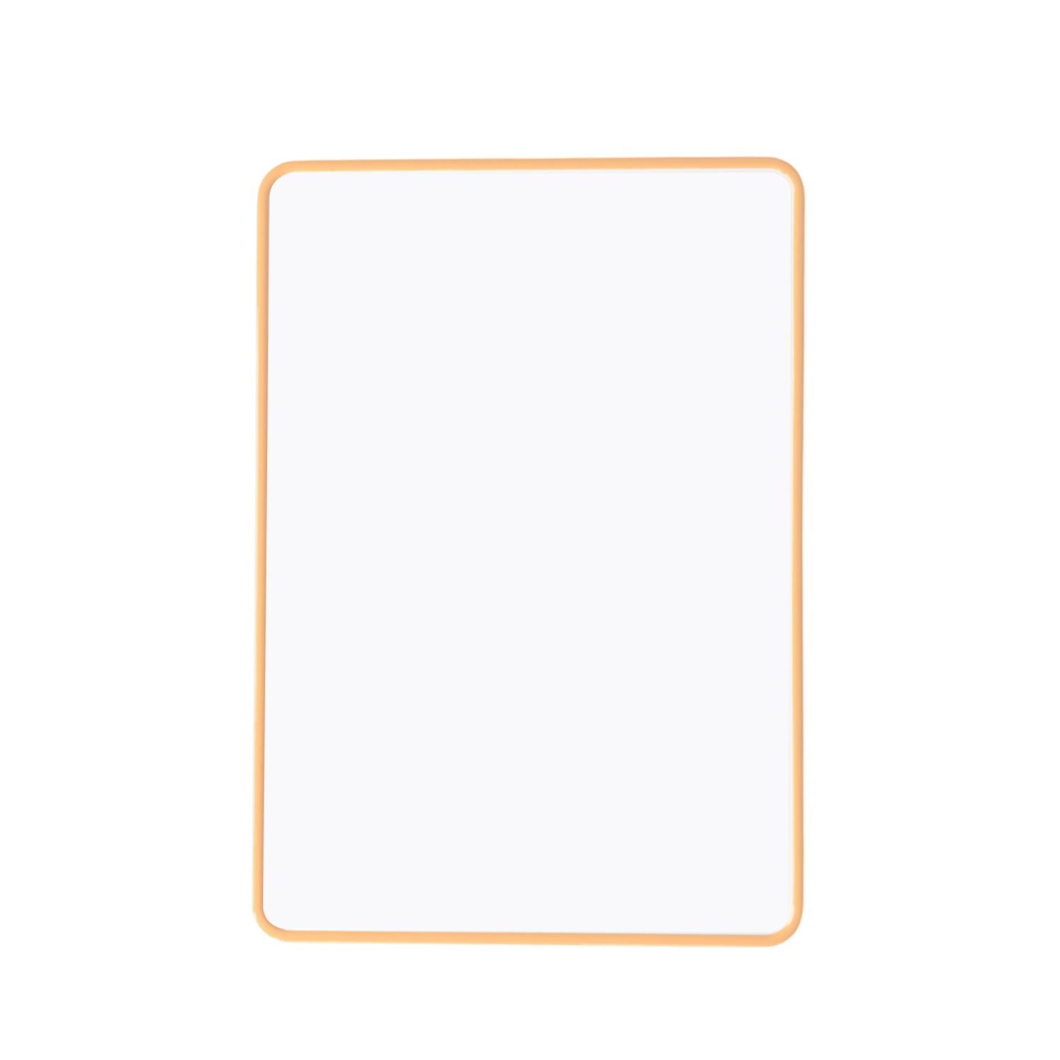 A4 Double Sided Magnetic Erasable MDF Plain Whiteboard With Orange Border