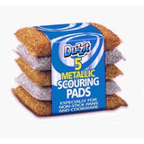 Pack of 5 Metallic Scouring Pads