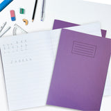 Janrax A4 Purple 40 Page Handwriting Book Exercise Book WF Paper with 225gsm Manilla Cover