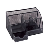 6 Compartment Wire Mesh Desktop Organiser