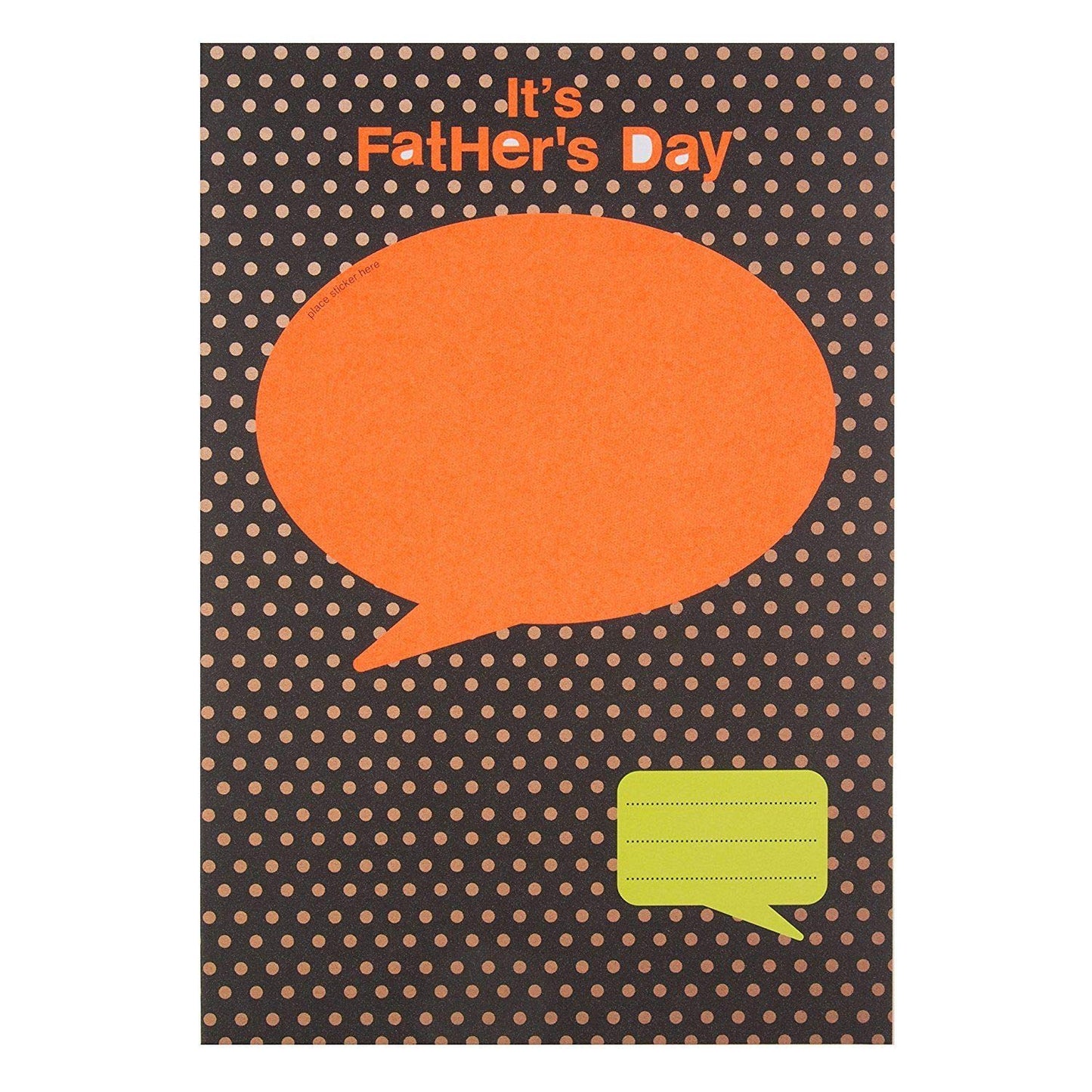 Hallmark Father's Day Card 'Personalise With Stickers' Medium 