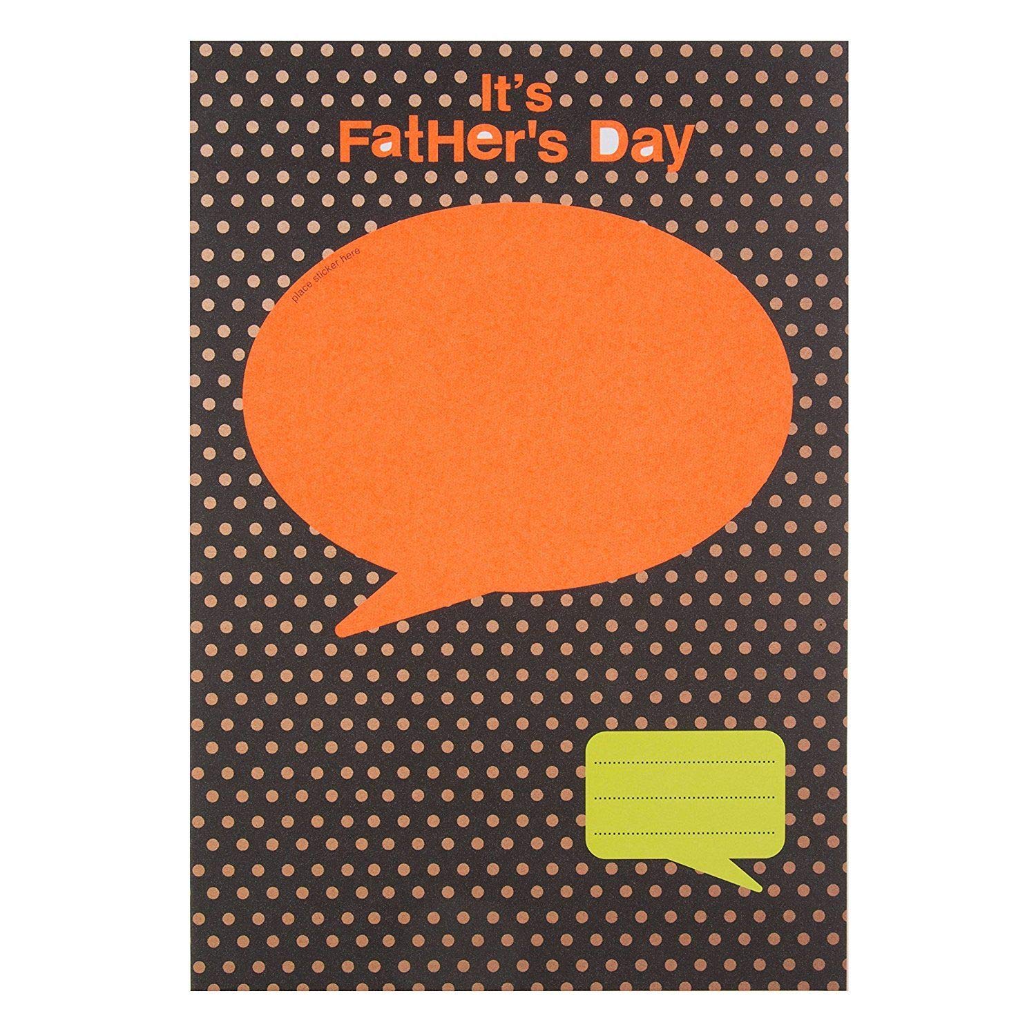 Hallmark Father's Day Card 'Personalise With Stickers' Medium 