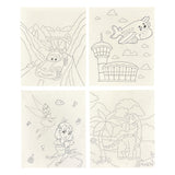25 x 30cm Pre Drawn Outline Canvas Paint For Kids