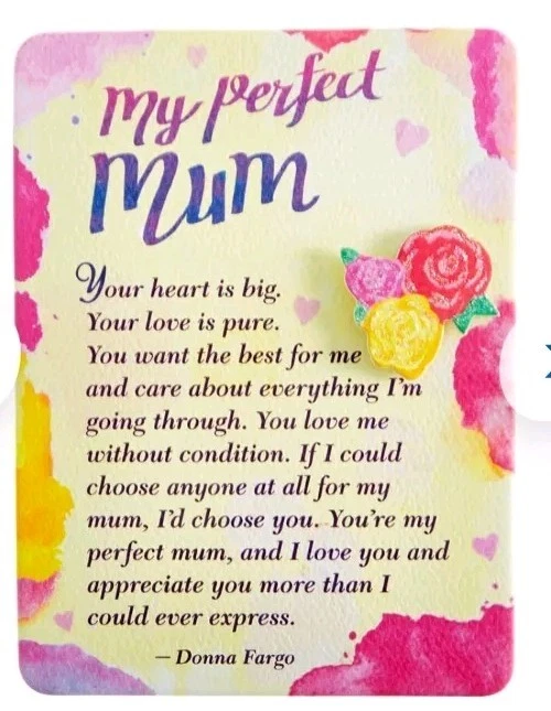 Miniature Easel Print with Magnet My Perfect Mum Mother's Day Christmas Birthday