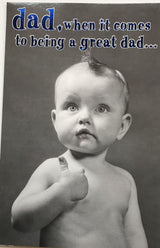 Thumbs Up Dad Father's Day Card 